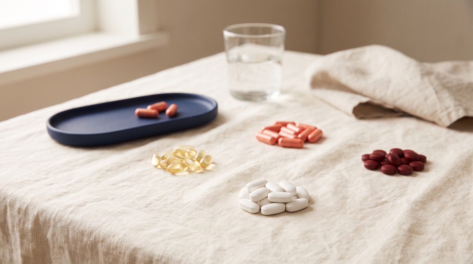 Quelles vitamines ne pas prendre ensemble : compléments de fer, zinc, calcium et magnésium disposés par moment de la journée, bilan vitamines et minéraux à domicile en Suisse