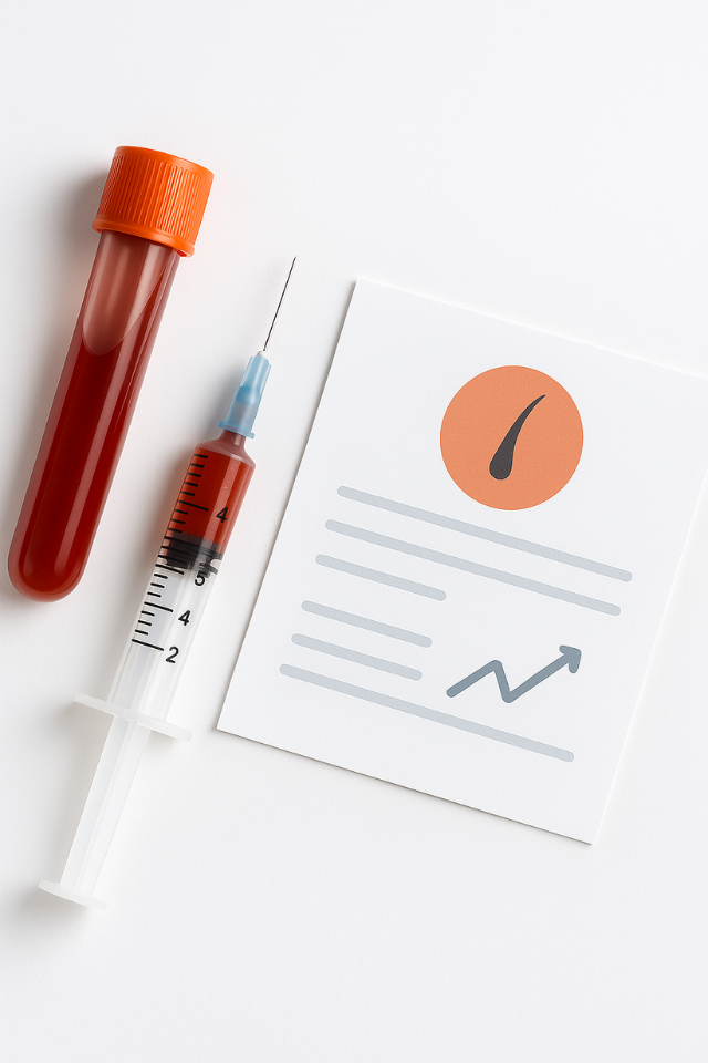 Bilan chute de cheveux avec dosage de la ferritine, du zinc, de la B12 et de la biotine à domicile en Suisse